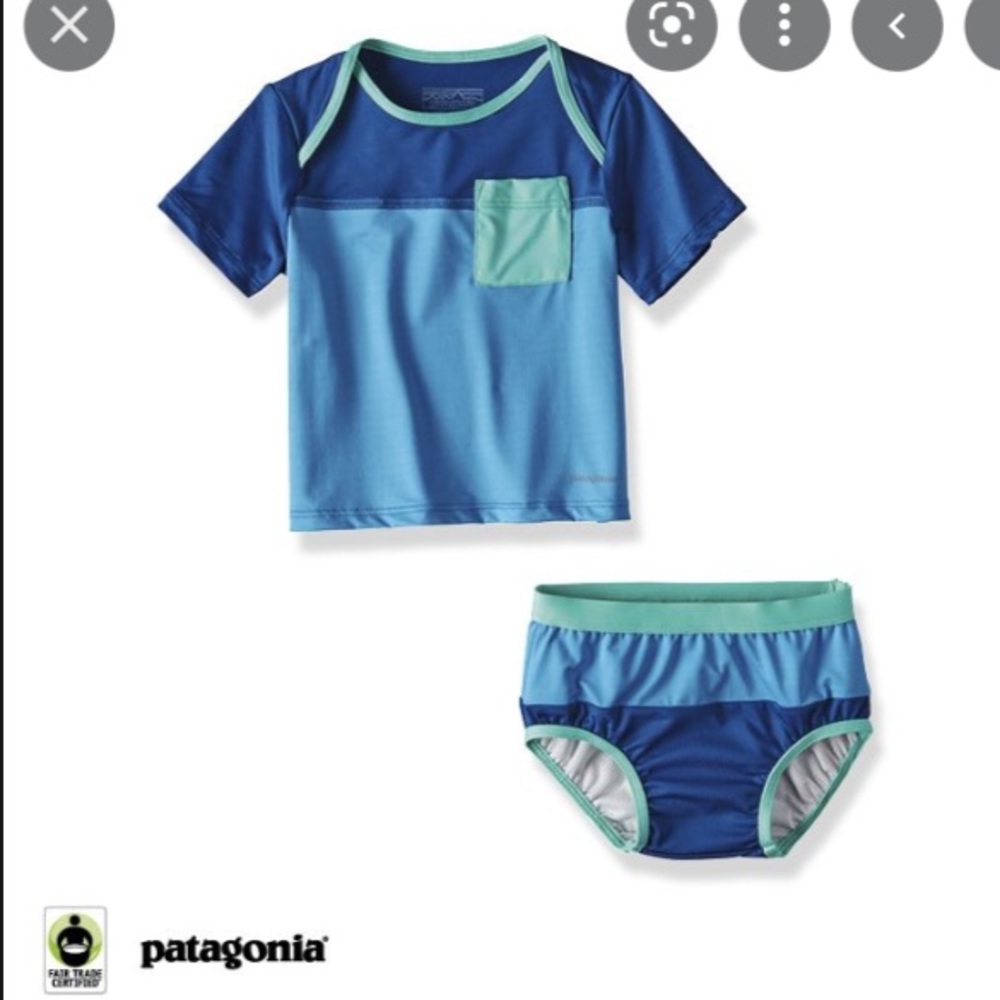 Patagonia Infant Little Sol Swim Set  0-3 Months